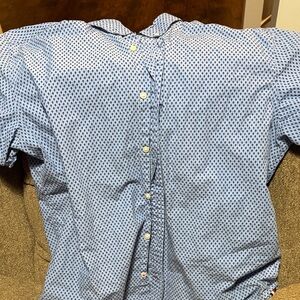 Tommy Hilfiger Men's Blue Patterned Shirt